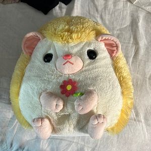 Yellow hedgehog plush